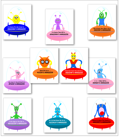 printable Akroozer stickers for kids