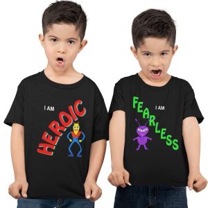 kids fearless tee, I am heroic kids t shirt