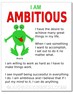 I am ambitious printables