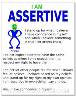 I am assertive positive affirmation printable