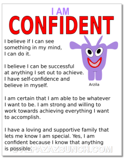 I am confident teach kids how to be more confident