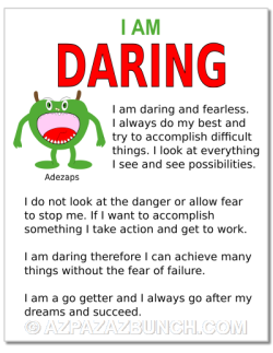 I am daring poster art