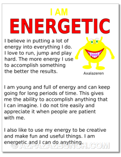 I am energetic positive energy poster