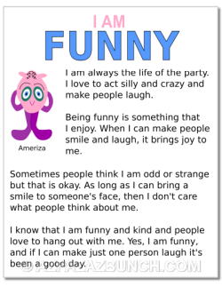 I am funny, funny stickers and poster