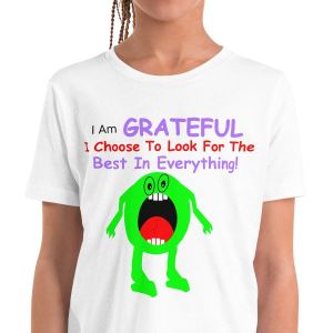 I am grateful tee, show gratitude