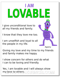 I am lovable poster