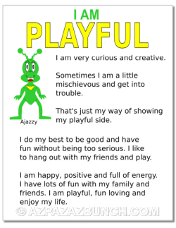 I am playful stickers and posters for kids
