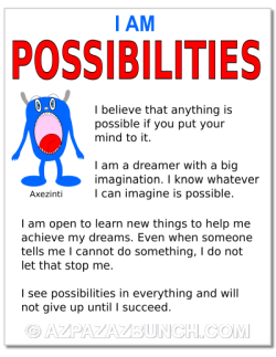 I am possibilities poster, dream it possible
