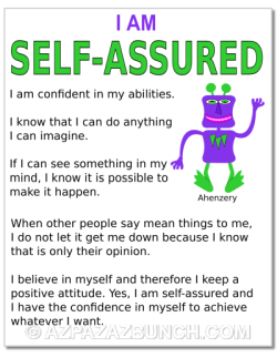 I Am self-assured poster