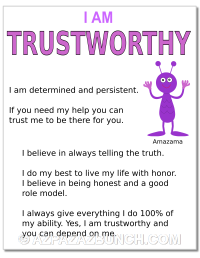 I am trustworthy poster