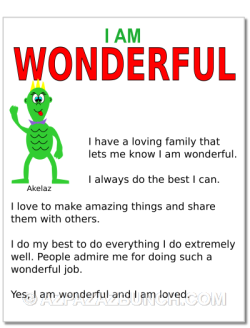 I am wonderful kids poster