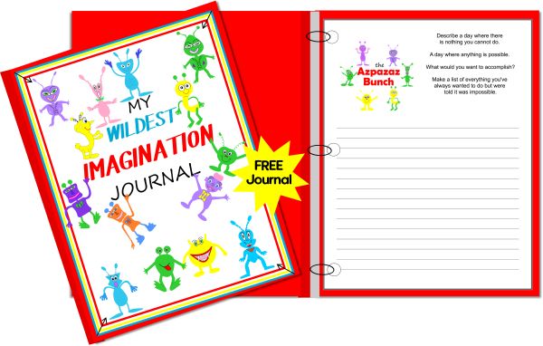 help children use their imagination printable journal pages