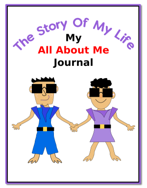 My Life Story children's printable journal pages