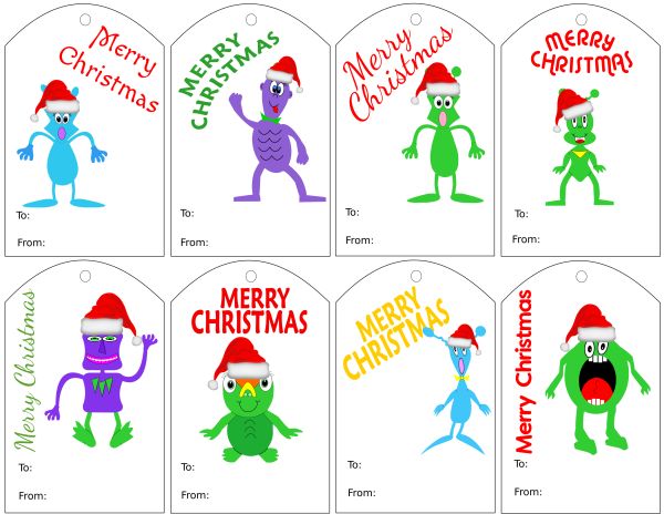 free holiday gift tags