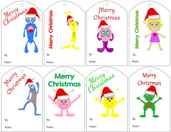 free gift tags for your Christmas presents