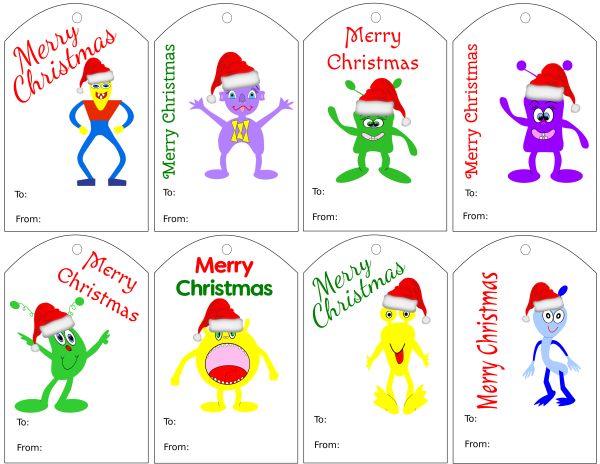 free printable gift tags