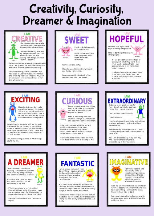 creativity, curiosity, dreamer, imagination posters