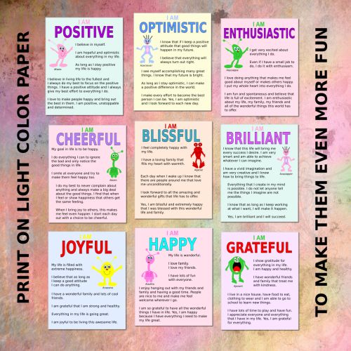 joy, gratitude, positive attitude posters